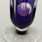Edle Murano Glas Vase in Violett – Elegante Säulenform