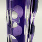 Edle Murano Glas Vase in Violett – Elegante Säulenform