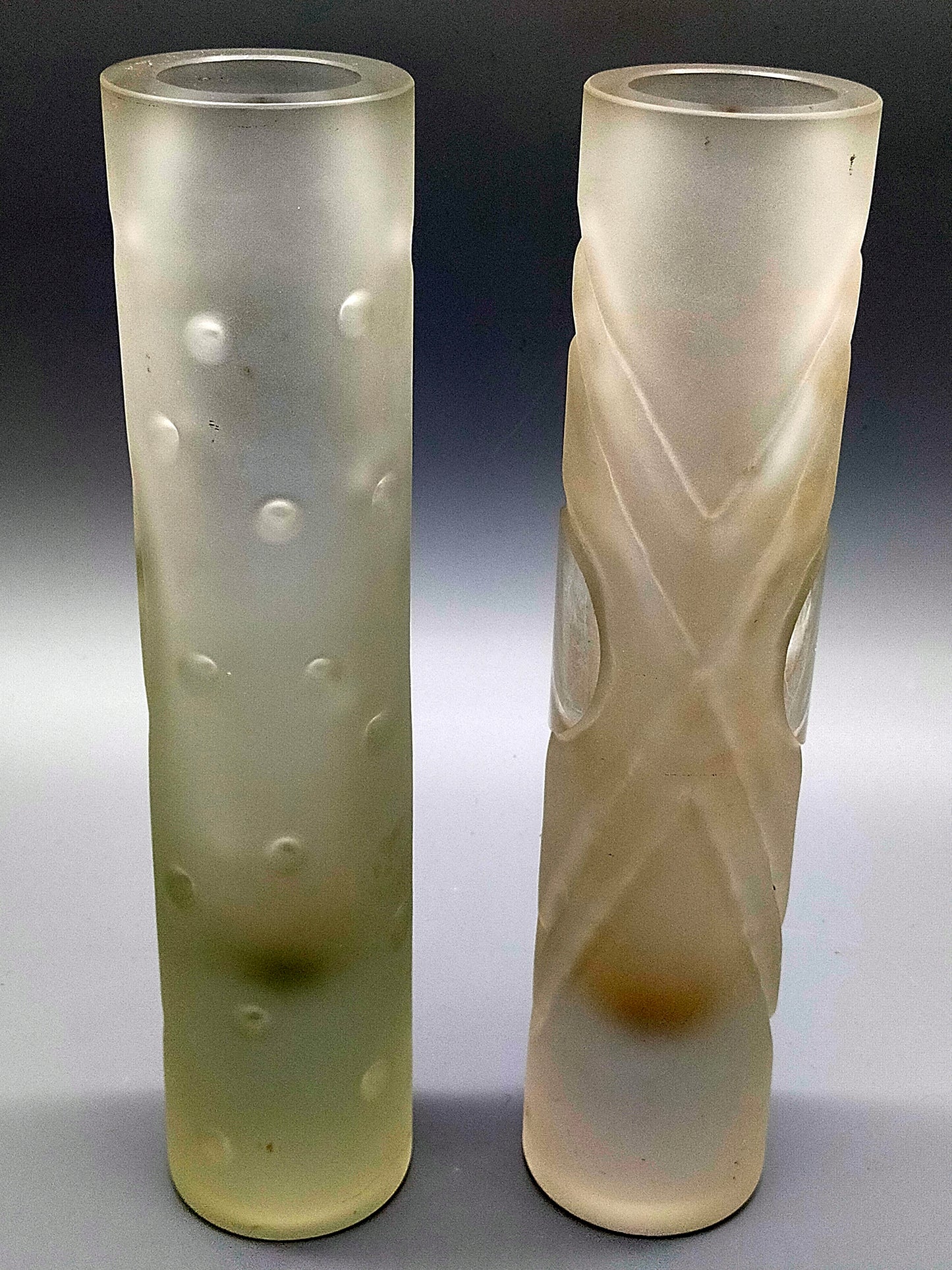Exklusive Designer Glas Vasen im Set Design im Art-Déco-Stil