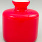Rote Pop-Art Glasvase Stilvolles Opalglas Design im Vintage Stil
