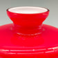 Rote Pop-Art Glasvase Stilvolles Opalglas Design im Vintage Stil