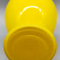 Stilvolle Murano Opalino Vase – Leuchtendes Gelb mit Lattimo-Rand