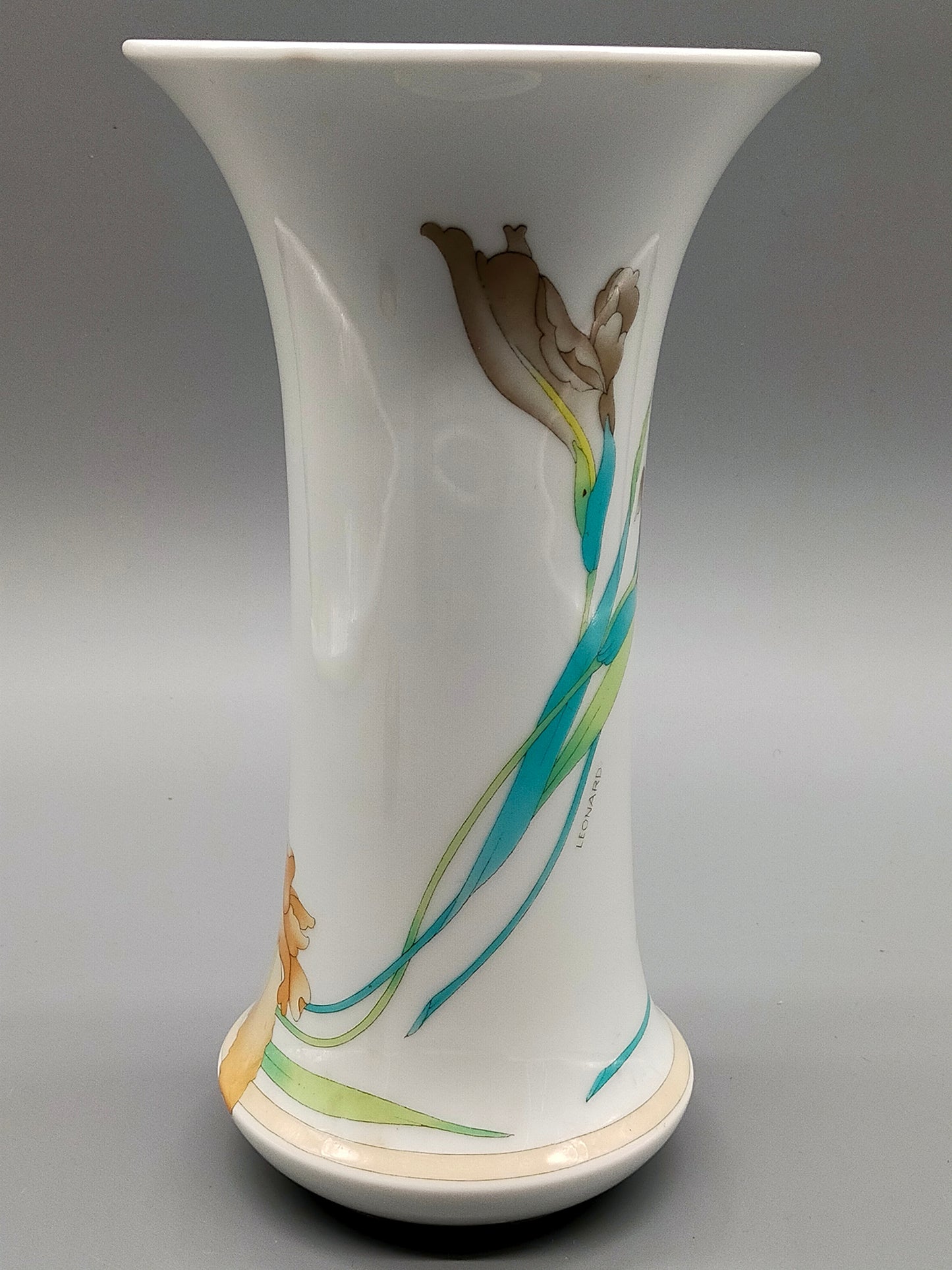 Hutschenreuther Porzellan Vase Decor Estoril Design Leonard Paris