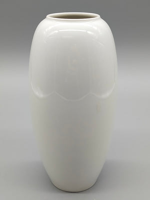 Formgeprägte Heinrich Selb Porzellan Vase Weißes Relief-Design