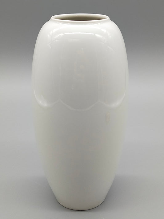 Formgeprägte Heinrich Selb Porzellan Vase Weißes Relief-Design