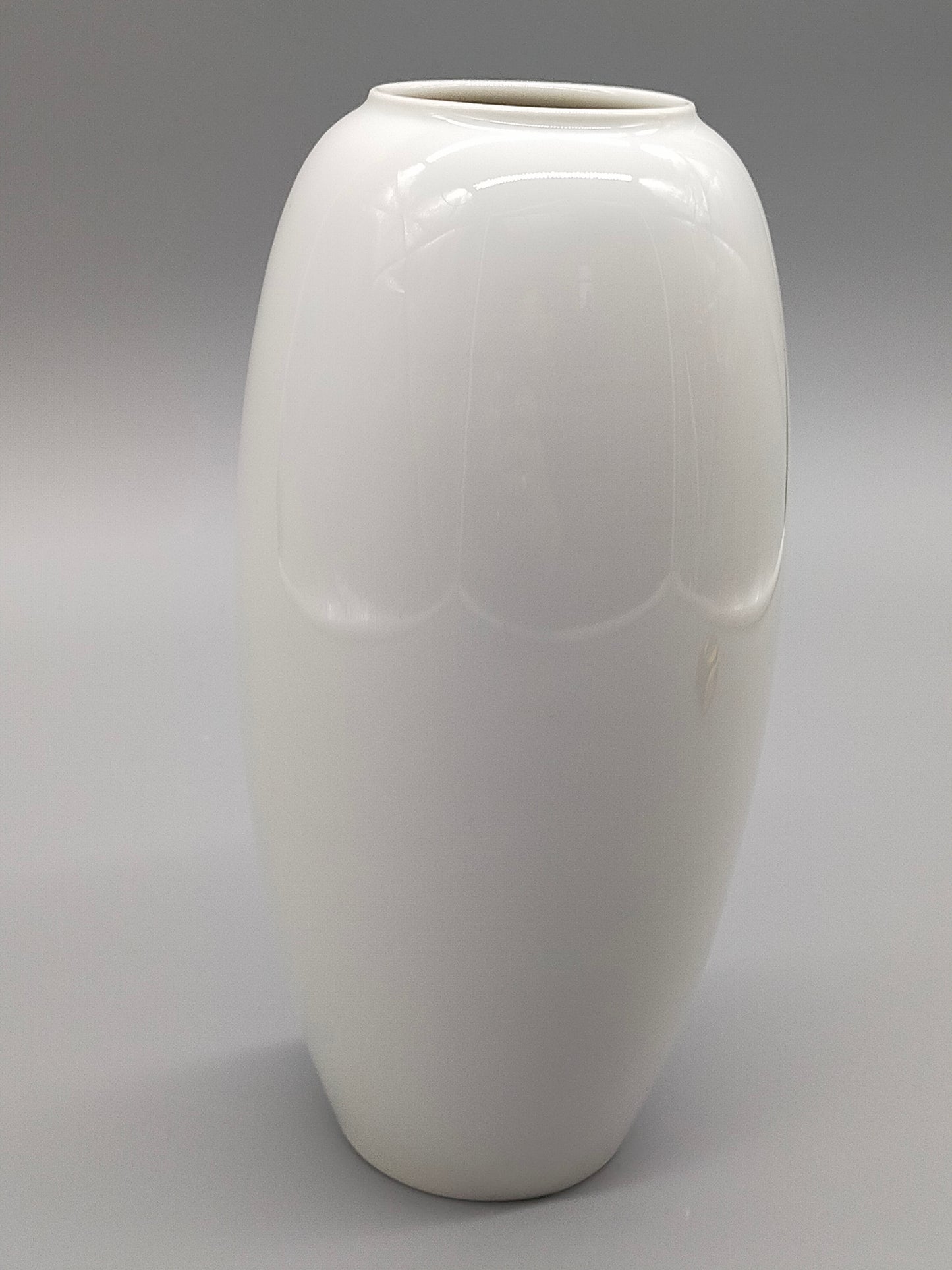 Formgeprägte Heinrich Selb Porzellan Vase Weißes Relief-Design
