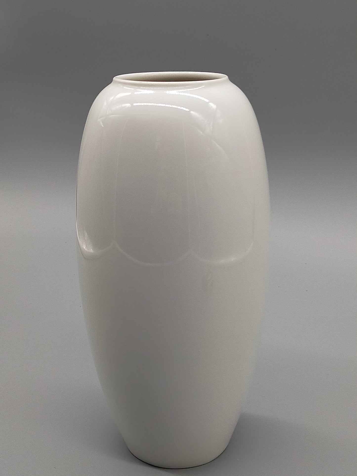 Formgeprägte Heinrich Selb Porzellan Vase Weißes Relief-Design