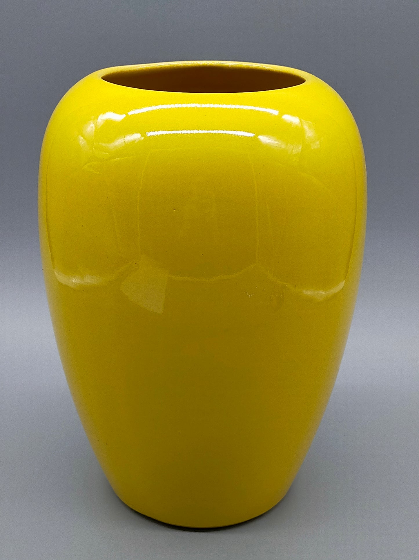 Klassische West Germany Bodenvase Strahlendes Gelb