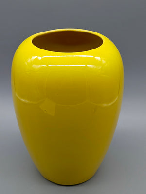 Klassische West Germany Bodenvase Strahlendes Gelb