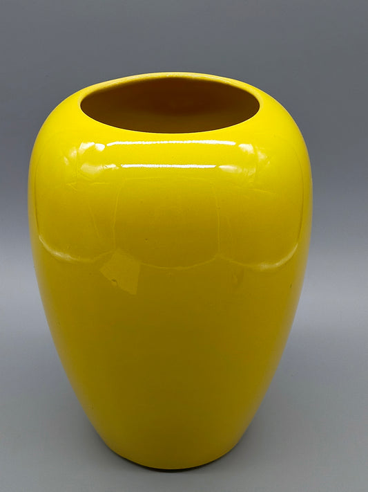 Klassische West Germany Bodenvase Strahlendes Gelb