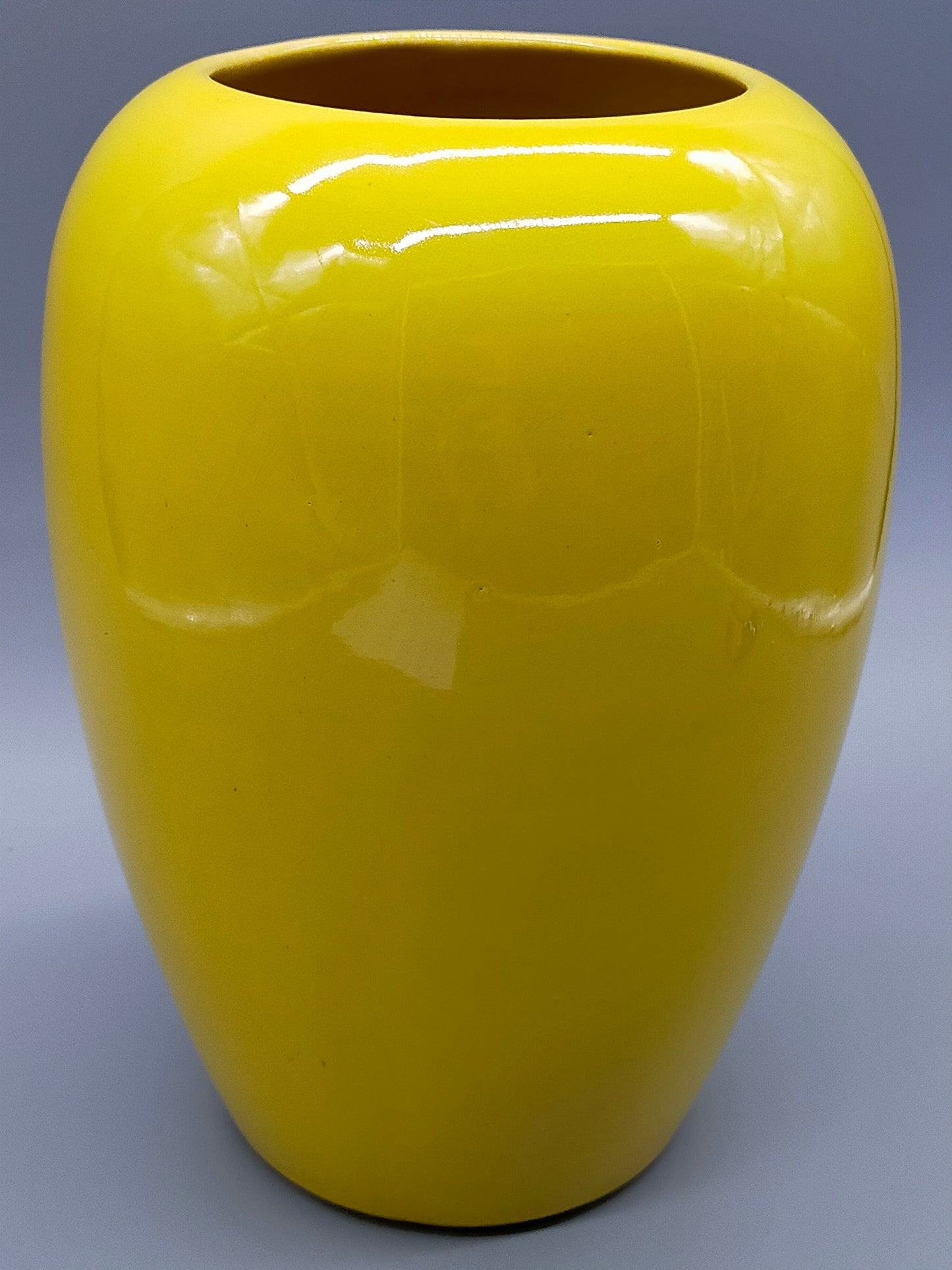 Klassische West Germany Bodenvase Strahlendes Gelb