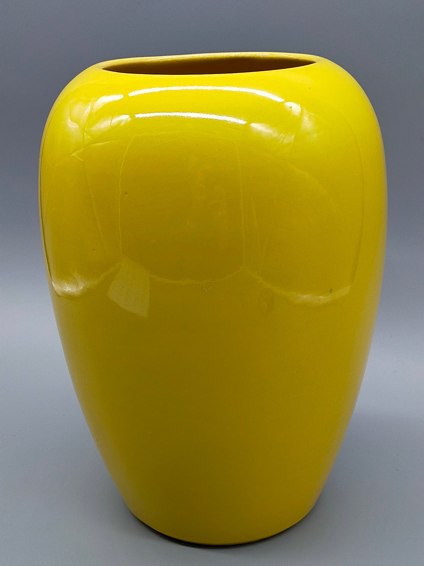 Klassische West Germany Bodenvase Strahlendes Gelb