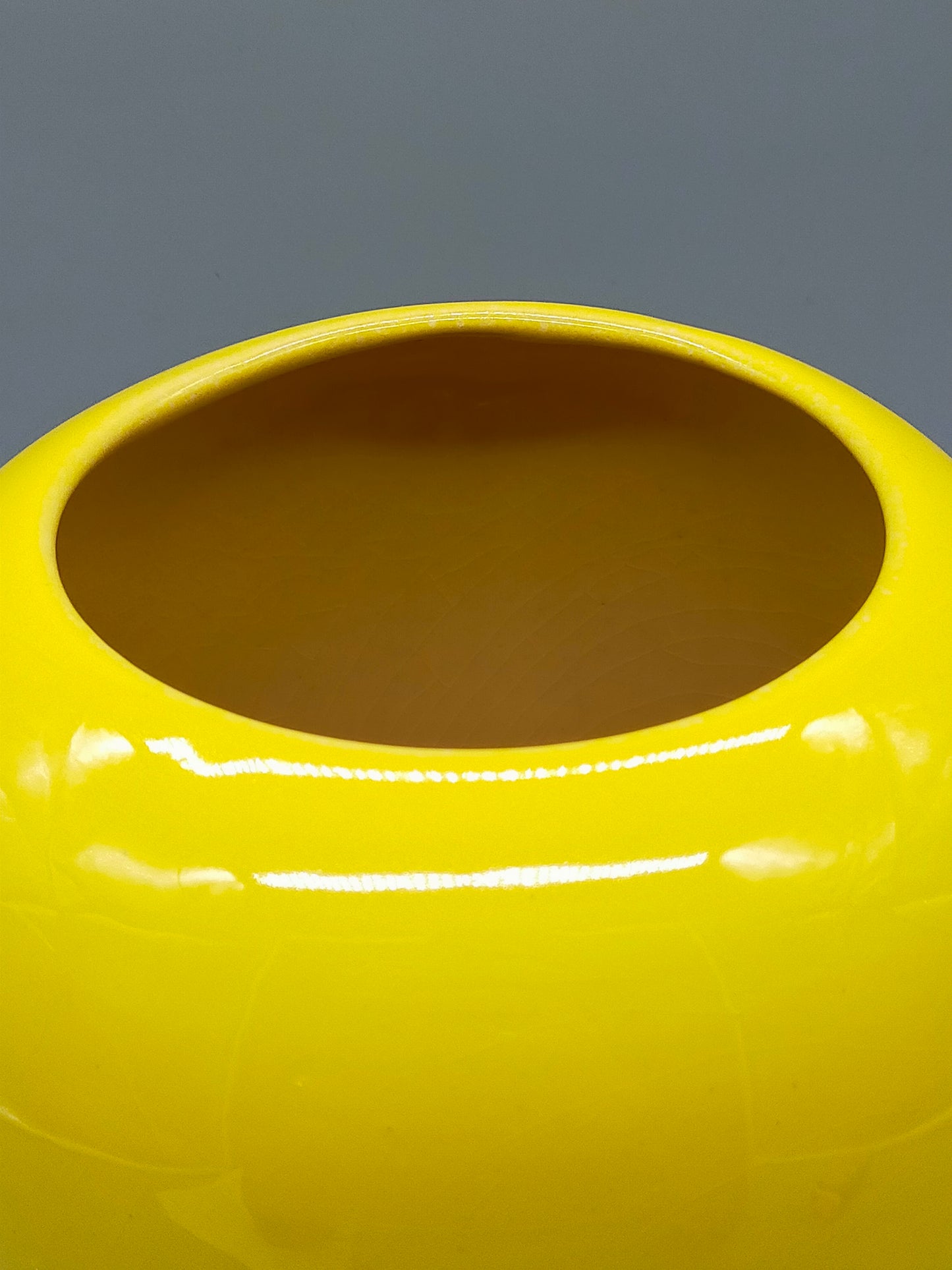 Klassische West Germany Bodenvase Strahlendes Gelb