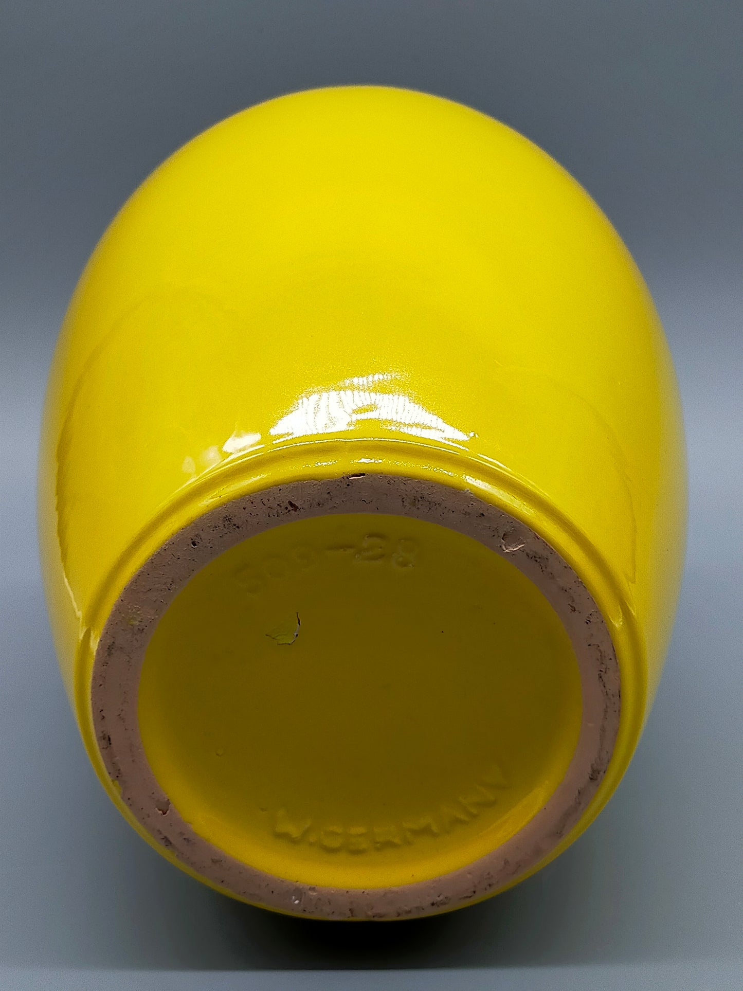 Klassische West Germany Bodenvase Strahlendes Gelb