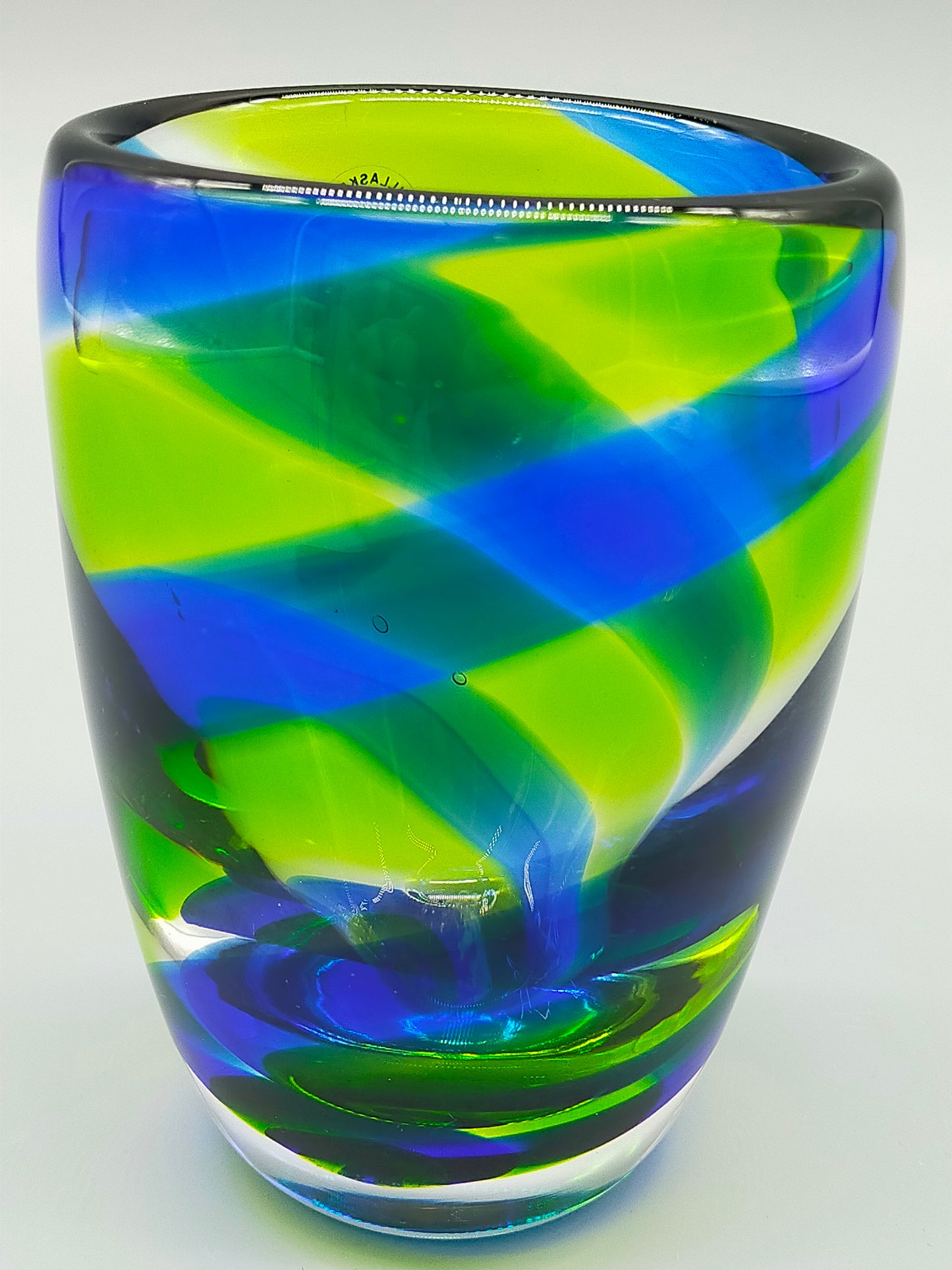 Schwedische Gullaskruf Glasatelje Murano Vase Farbenfrohes Design