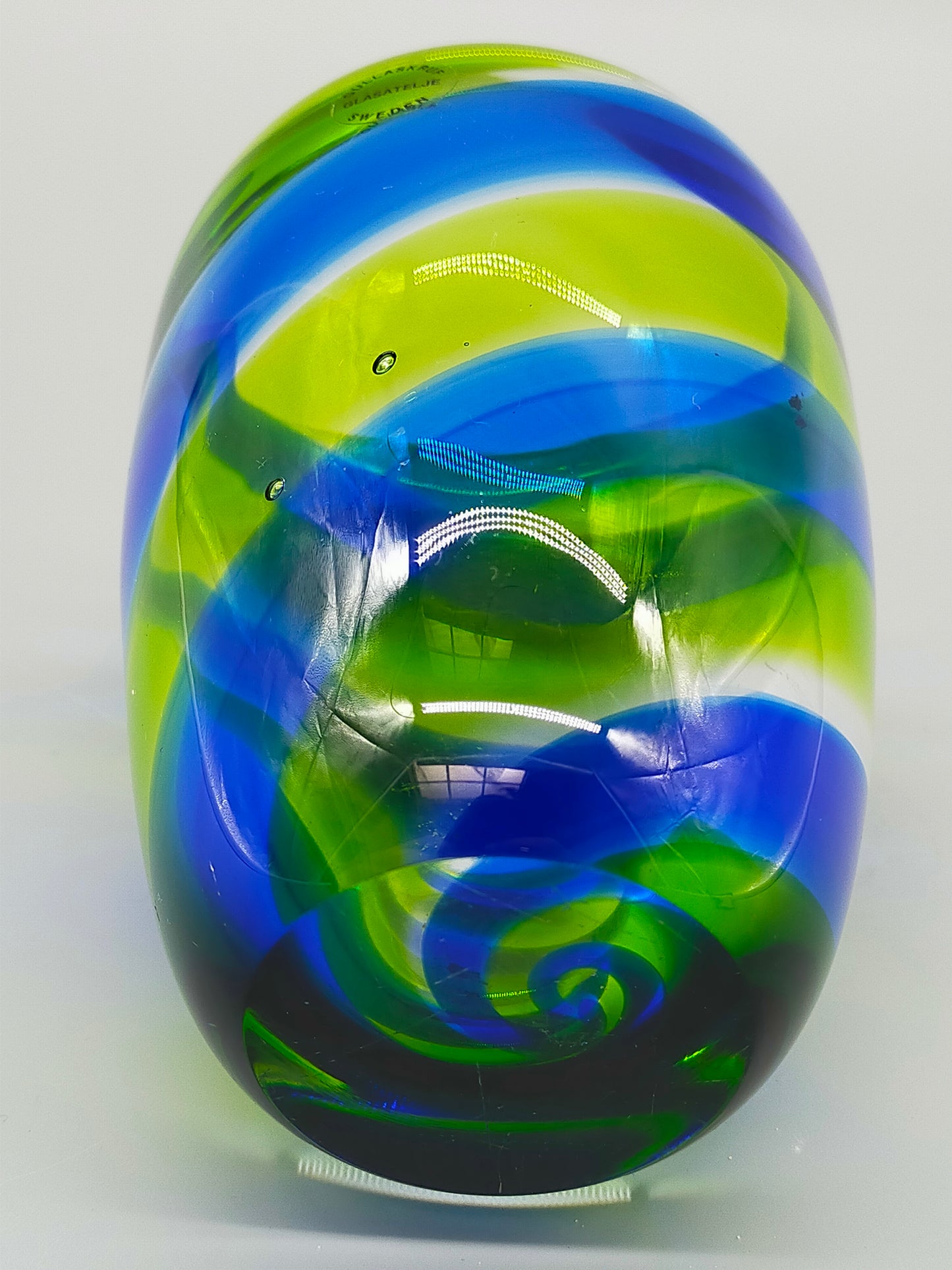 Schwedische Gullaskruf Glasatelje Murano Vase Farbenfrohes Design