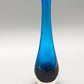 Elegante Murano Glas Vase in Blau Kunstvolles Skandinavisches Design