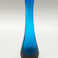 Elegante Murano Glas Vase in Blau Kunstvolles Skandinavisches Design