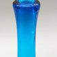Elegante Murano Glas Vase in Blau Kunstvolles Skandinavisches Design