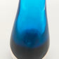 Elegante Murano Glas Vase in Blau Kunstvolles Skandinavisches Design