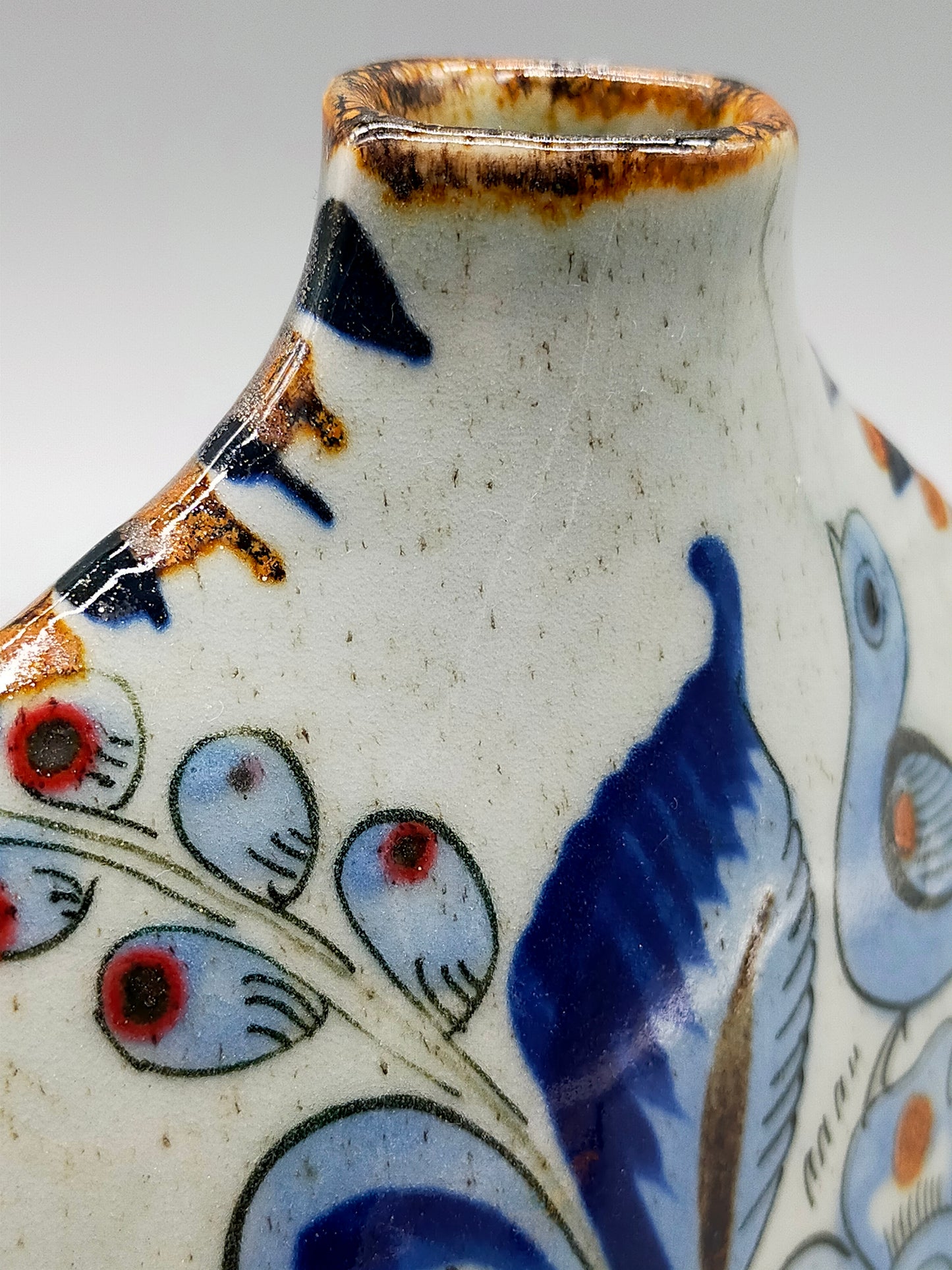 Original El Palomar Mexiko Keramik Set Handbemalte Vase & Krug von Ken Edwards