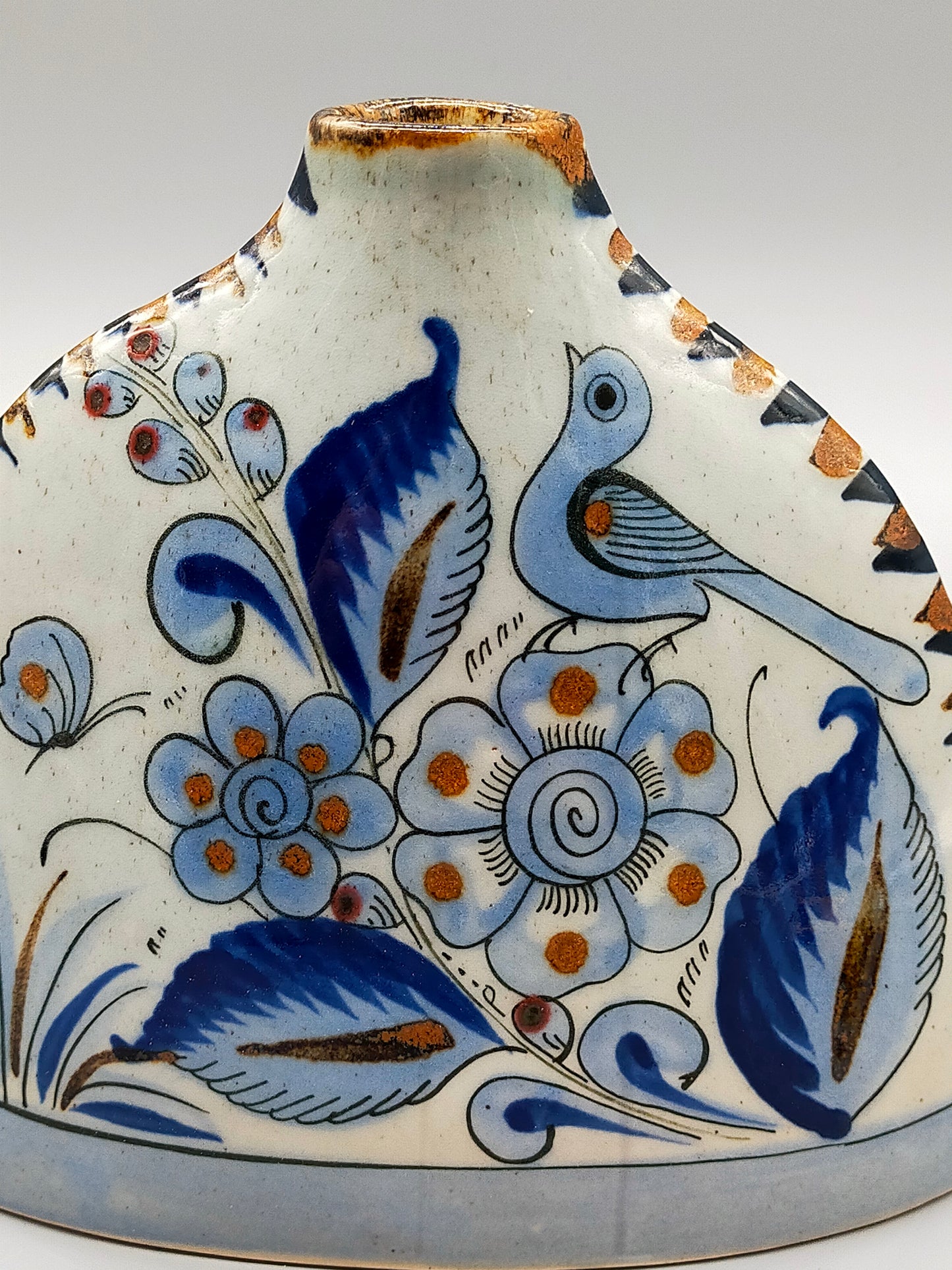 Original El Palomar Mexiko Keramik Set Handbemalte Vase & Krug von Ken Edwards