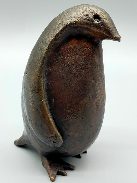 Kunstvolle Bronze Pinguin Figur – Edle Skulptur für Sammler