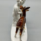 Gräfenthal Porzellan Figur Putto mit zwei Rehen