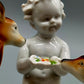 Gräfenthal Porzellan Figur Putto mit zwei Rehen
