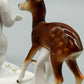 Gräfenthal Porzellan Figur Putto mit zwei Rehen