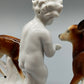 Gräfenthal Porzellan Figur Putto mit zwei Rehen
