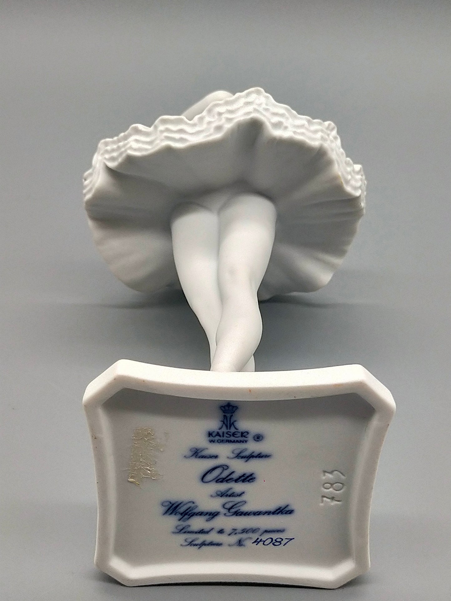Kaiser Bisquitporzellan Figur Odette Elegante Ballett Tänzerin