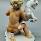 Schaubach Kunst Porzellan Figur Knabe mit Ziegenbock Art Déco