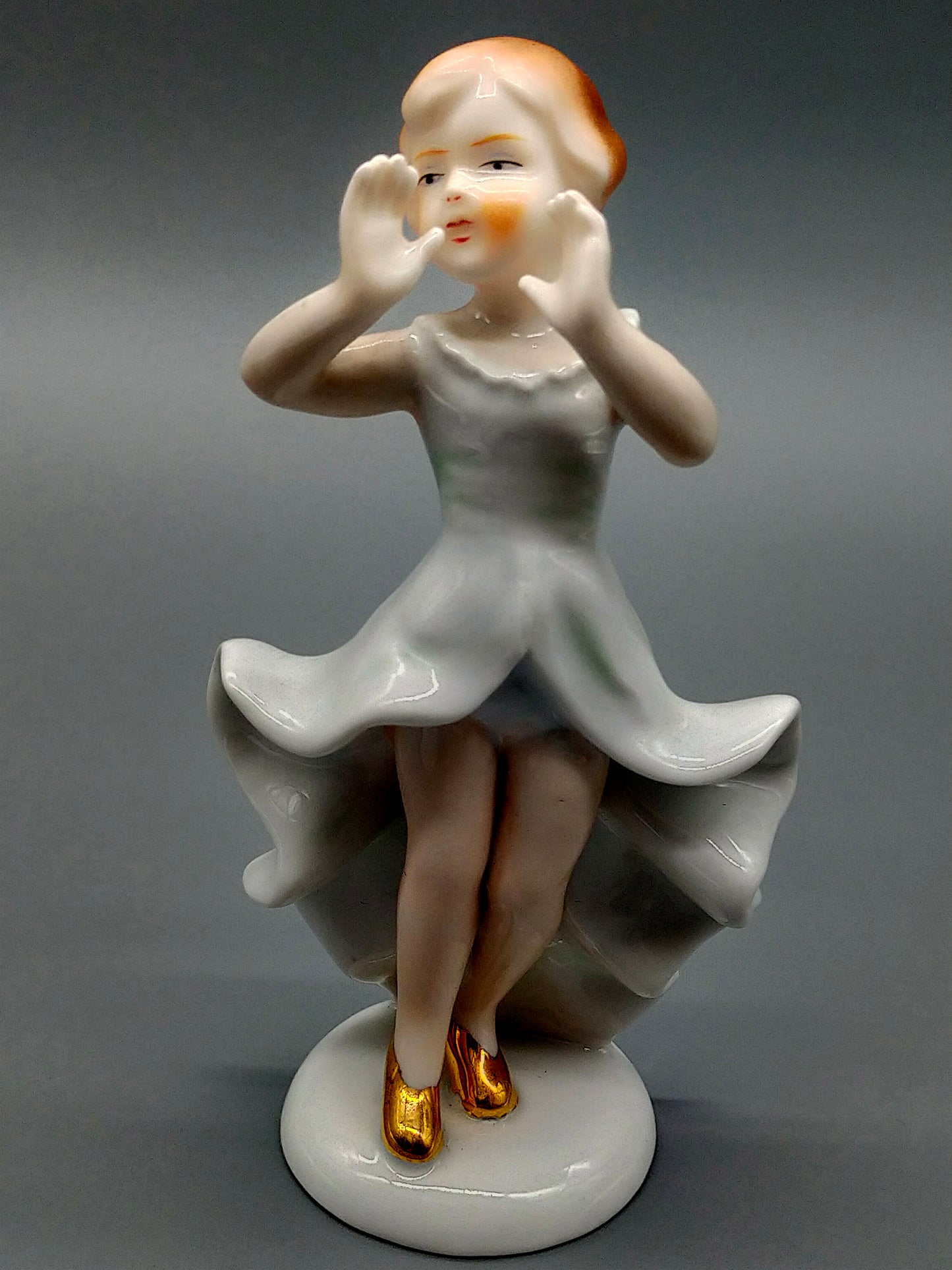 Art Déco PM&M Porzellanfigur Tänzerin Erdmann Schlegelmilch