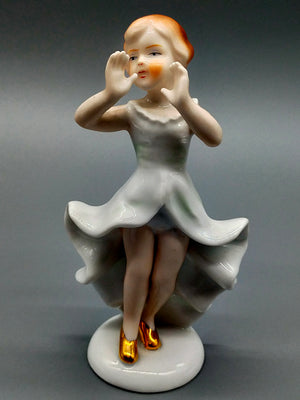 Art Déco PM&M Porzellanfigur Tänzerin Erdmann Schlegelmilch