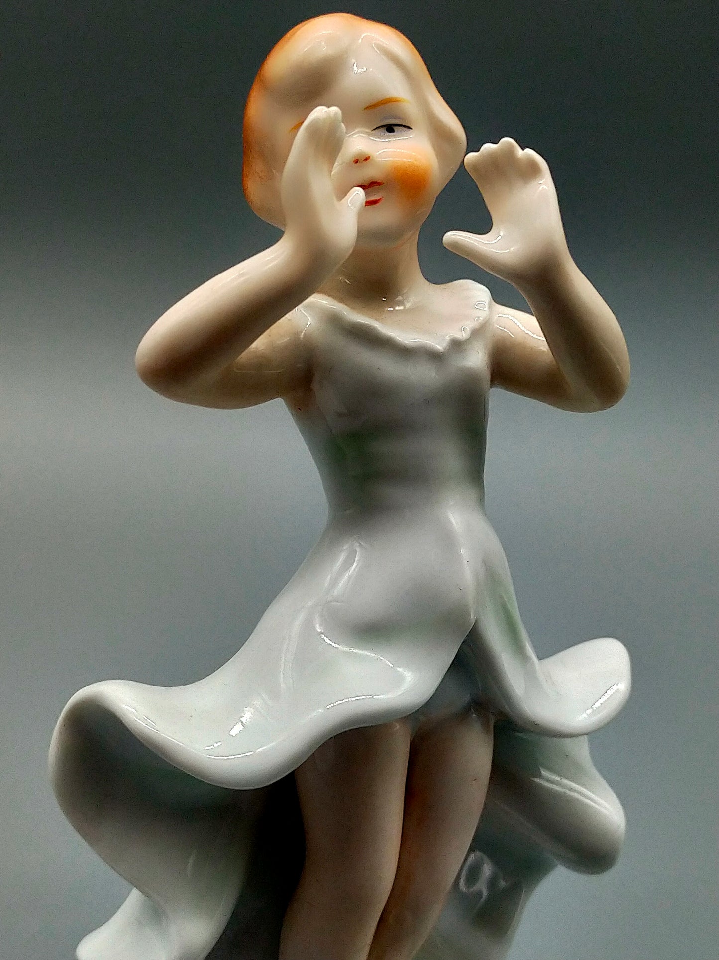 Art Déco PM&M Porzellanfigur Tänzerin Erdmann Schlegelmilch