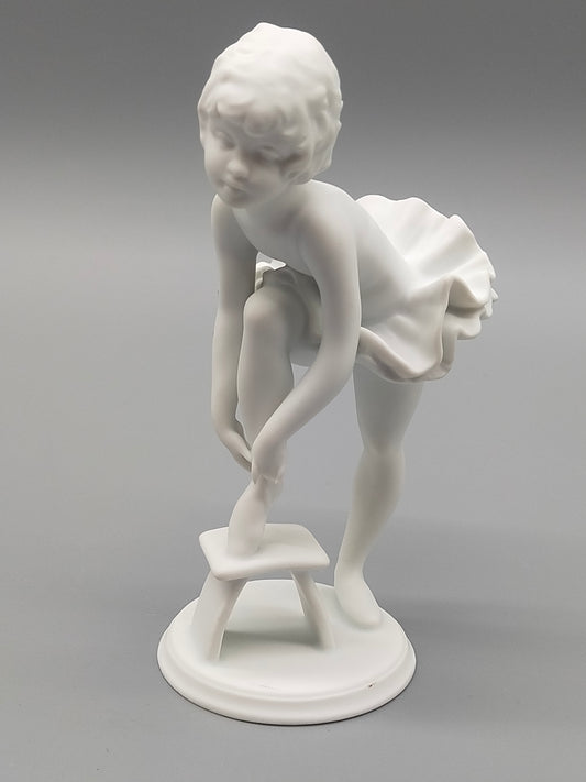 Kaiser Porzellan Figur Ballerina Elegante Biskuitporzellan Tänzerin