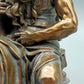 Veronese Moses Bronze Skulptur mit Gesetzestafeln Signiert (1998)