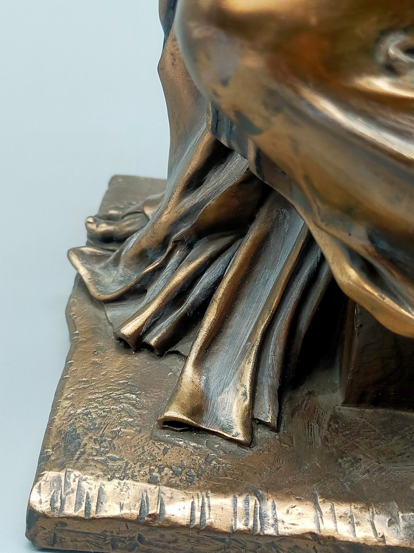 Veronese Moses Bronze Skulptur mit Gesetzestafeln Signiert (1998)
