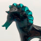 Kunstvolle Murano Glasfigur Pferd Elegantes Design in Smaragdgrün