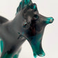 Kunstvolle Murano Glasfigur Pferd Elegantes Design in Smaragdgrün