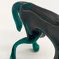 Kunstvolle Murano Glasfigur Pferd Elegantes Design in Smaragdgrün