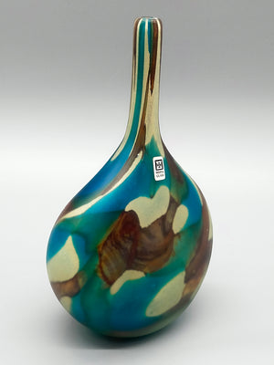 Exklusive Mdina Glass Malta Designer Vase Farbenprächtiges Studioglas