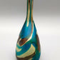 Exklusive Mdina Glass Malta Designer Vase Farbenprächtiges Studioglas