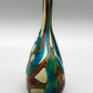 Exklusive Mdina Glass Malta Designer Vase Farbenprächtiges Studioglas