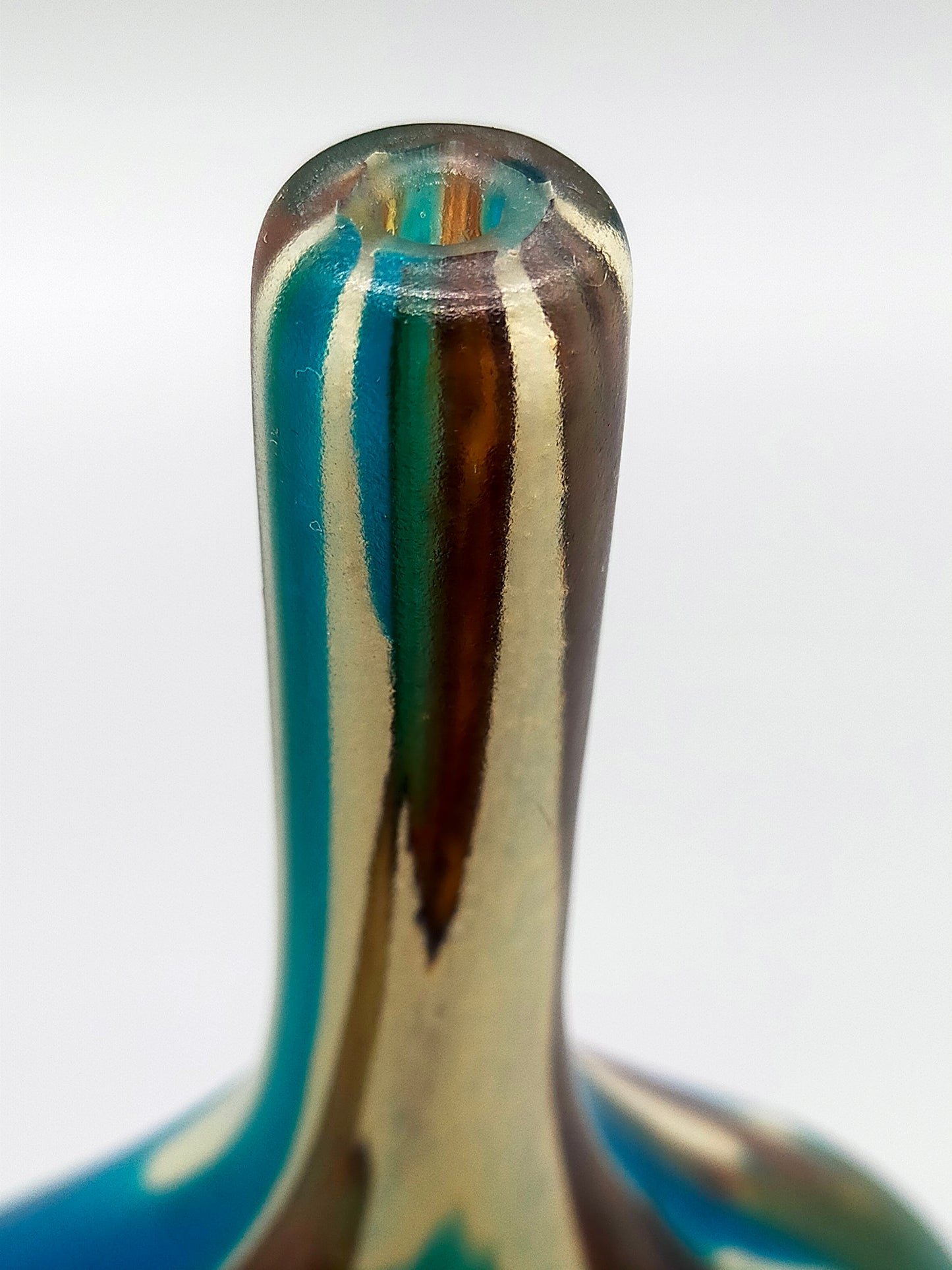 Exklusive Mdina Glass Malta Designer Vase Farbenprächtiges Studioglas