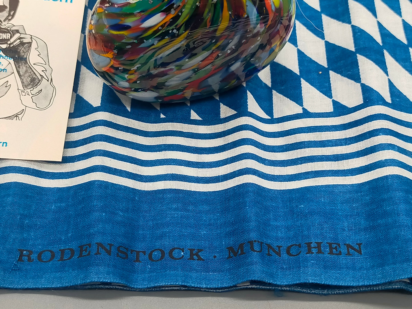 Rodenstock Schnupftabak Set Buntes Murano Stil Glas mit OVP