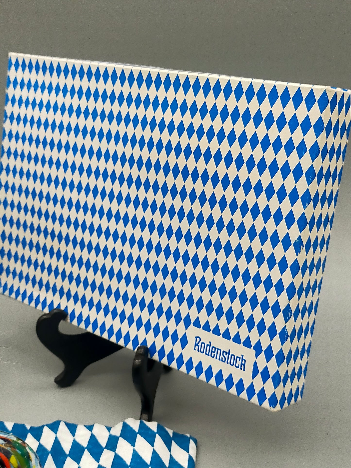 Rodenstock Schnupftabak Set Buntes Murano Stil Glas mit OVP