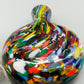 Rodenstock Schnupftabak Set Buntes Murano Stil Glas mit OVP