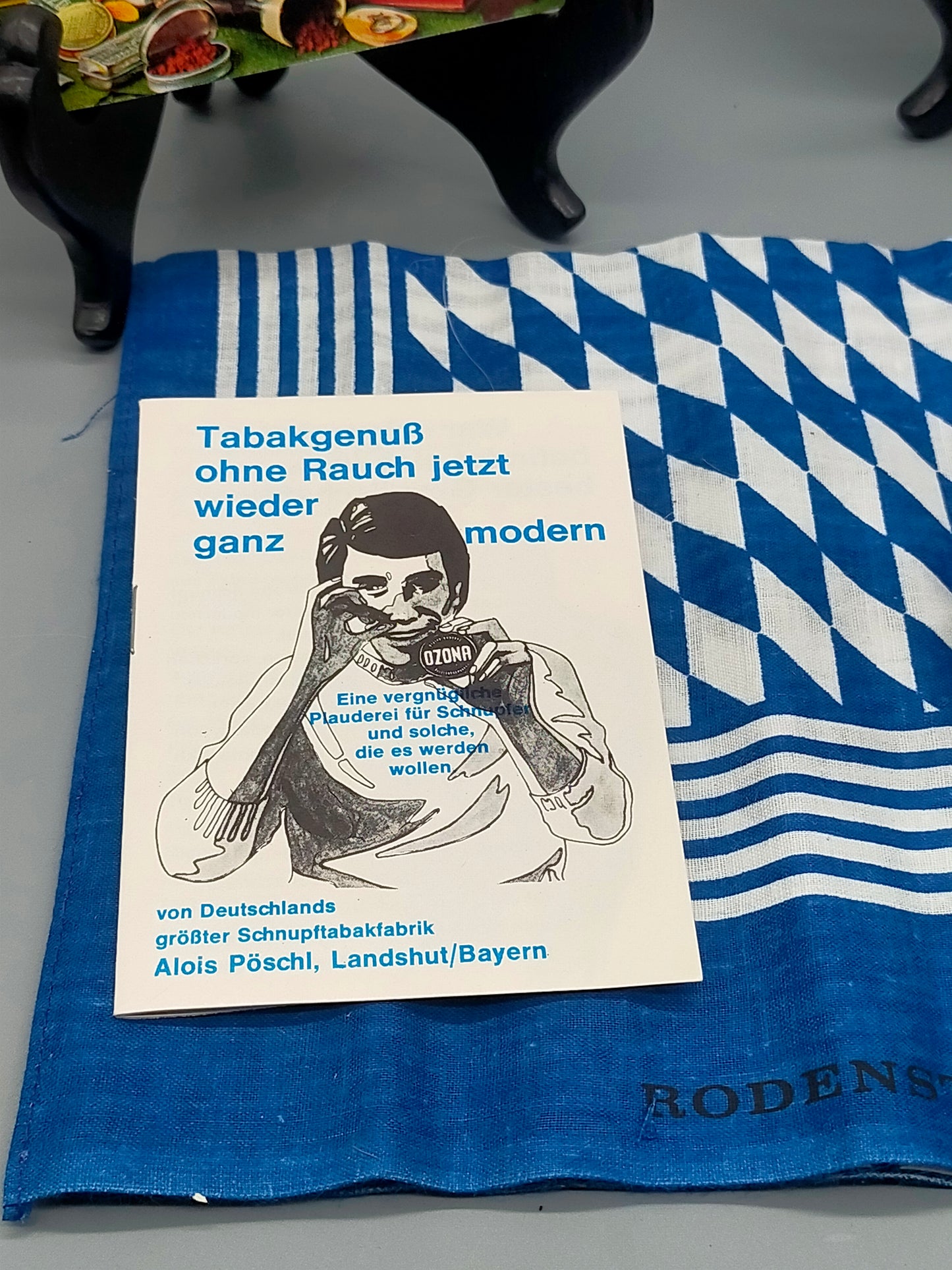 Rodenstock Schnupftabak Set Buntes Murano Stil Glas in OVP